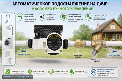 Автоматическое водоснабжение на даче: насос без ручного управления