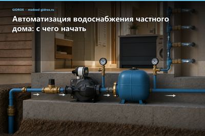 Автоматизация водоснабжения частного дома: с чего начать