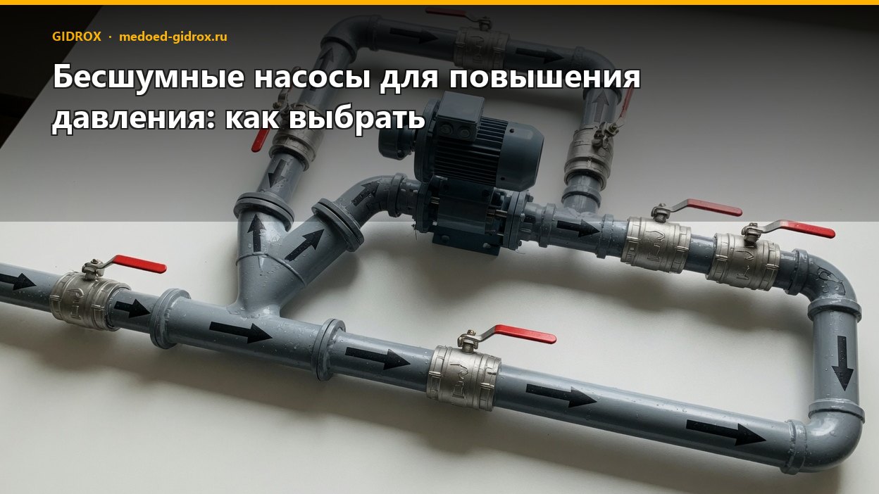 Бесшумные насосы для повышения давления: как выбрать