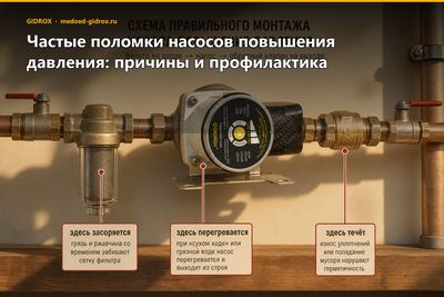 Частые поломки насосов повышения давления: причины и профилактика
