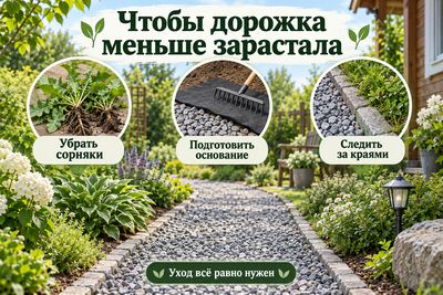 Чем засыпать дорожки на даче, чтобы меньше росла трава