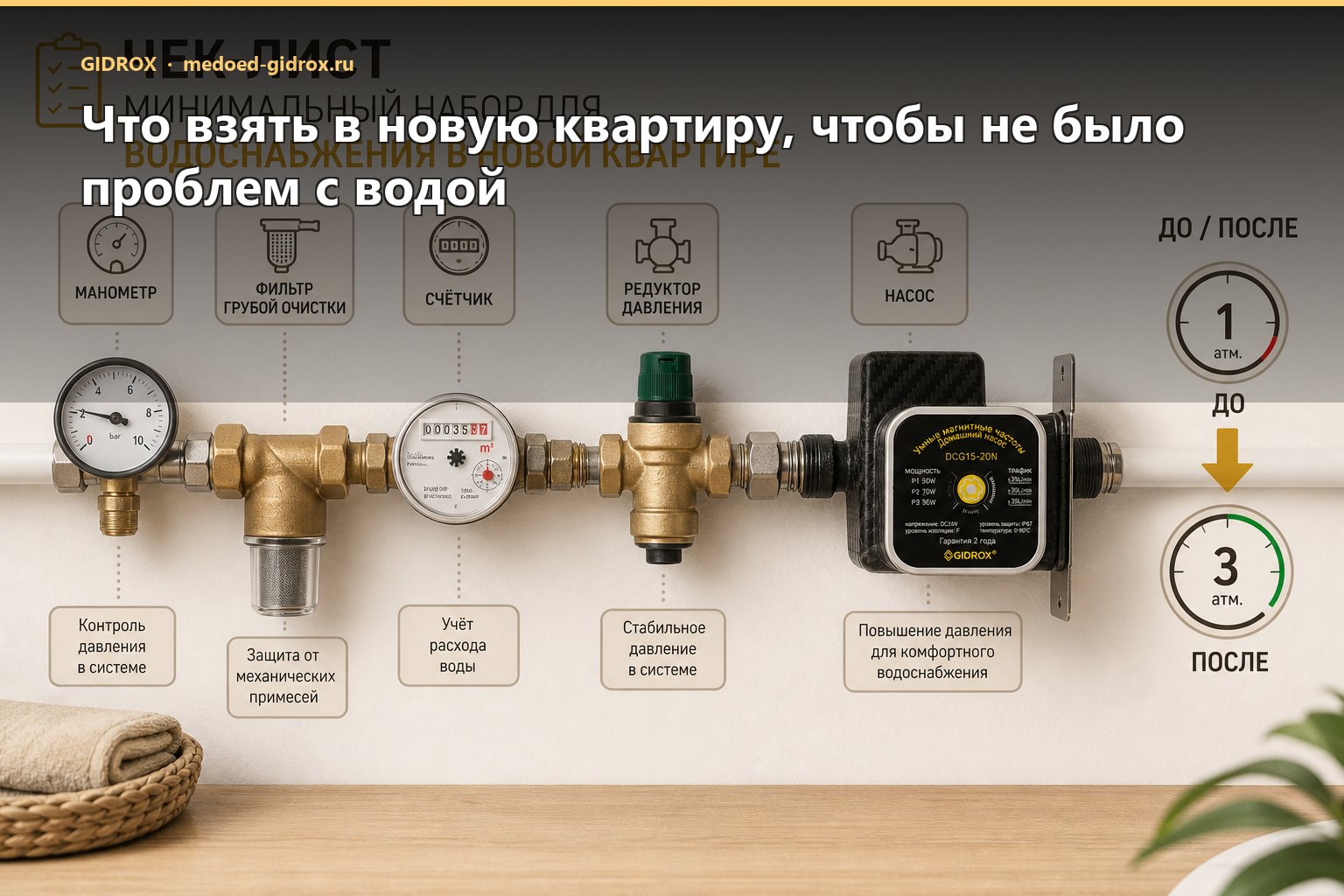 Что взять в новую квартиру, чтобы не было проблем с водой