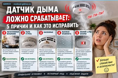 Датчик дыма ложно срабатывает: 5 причин и как это исправить