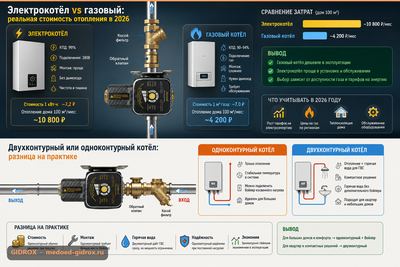 Двухконтурный или одноконтурный котёл: разница на практике