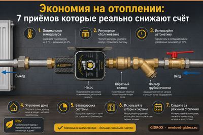 Экономия на отоплении: 7 приёмов которые реально снижают счёт