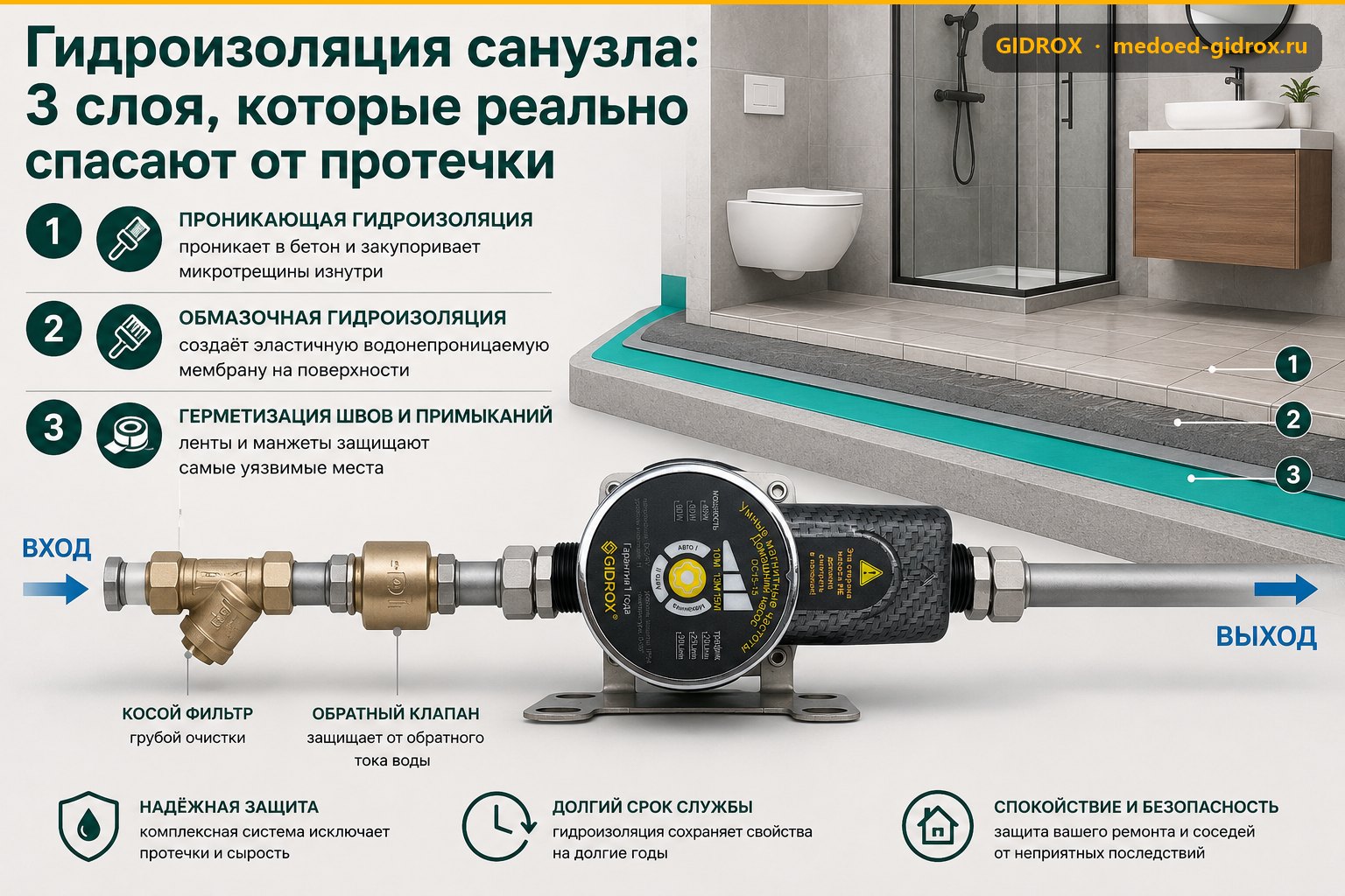 Гидроизоляция санузла: 3 слоя, которые реально спасают от протечки