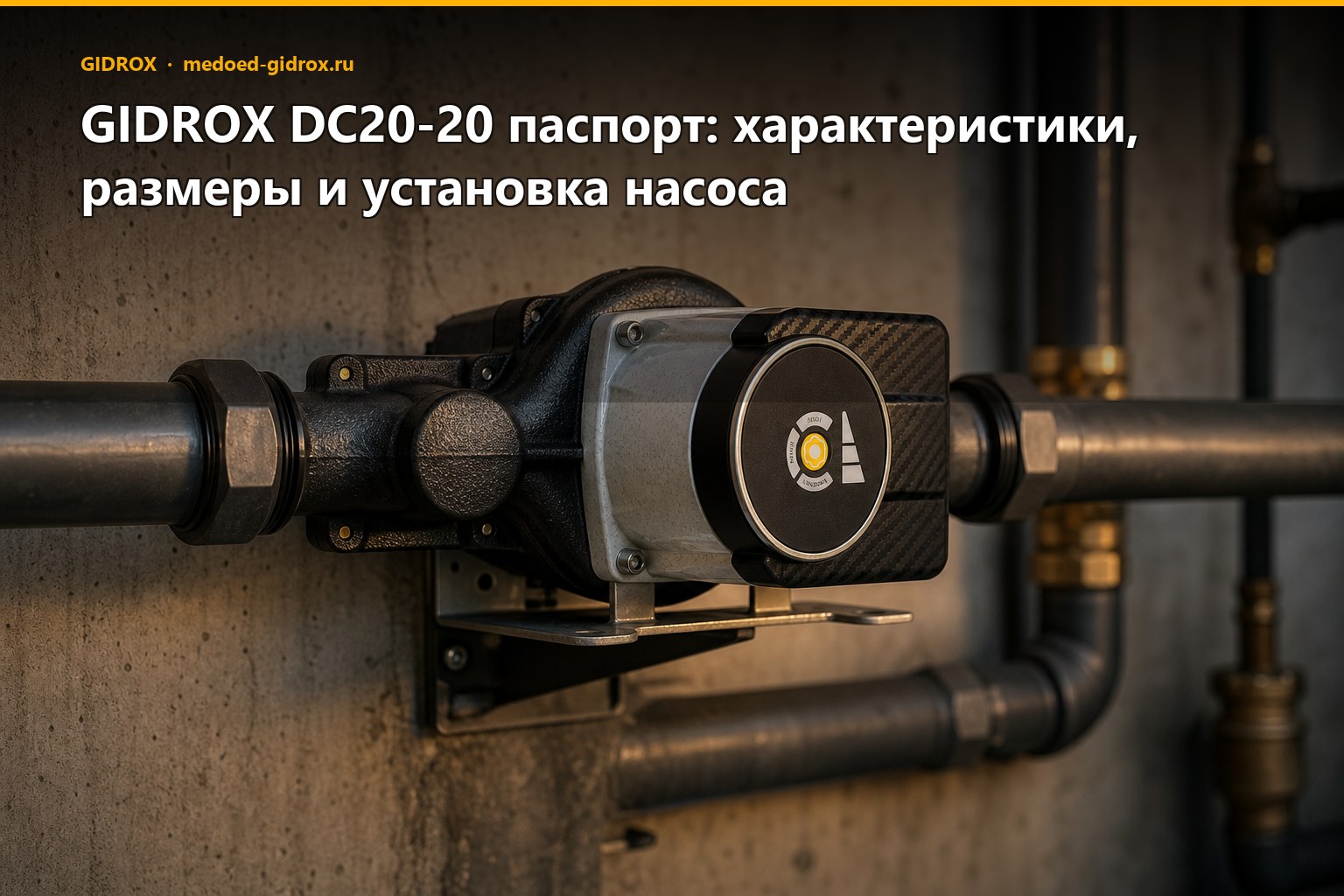 GIDROX DC20-20 паспорт: характеристики, размеры и установка насоса