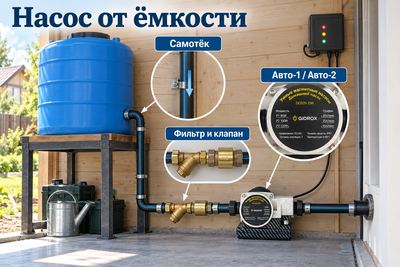 GIDROX DCG20-25N для дома из накопительной ёмкости: подойдёт ли и как подключить