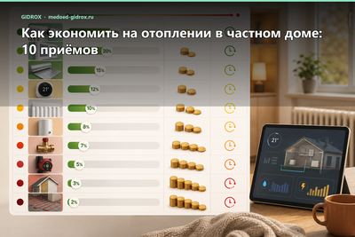 Как экономить на отоплении в частном доме: 10 приёмов