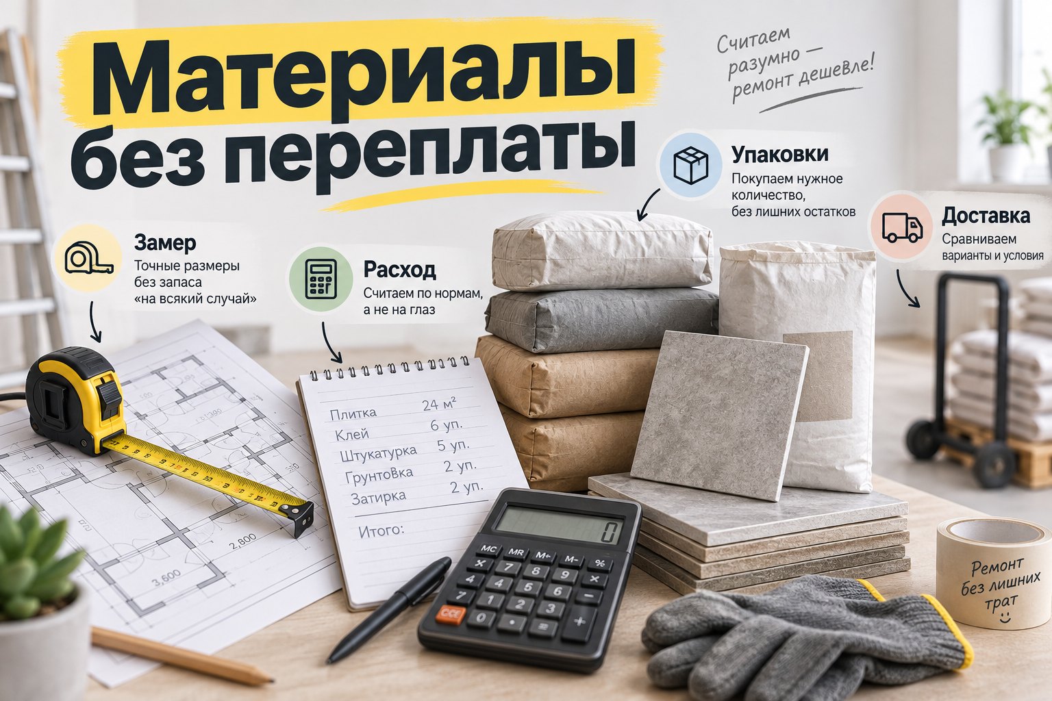 Как не переплатить за материалы при ремонте квартиры