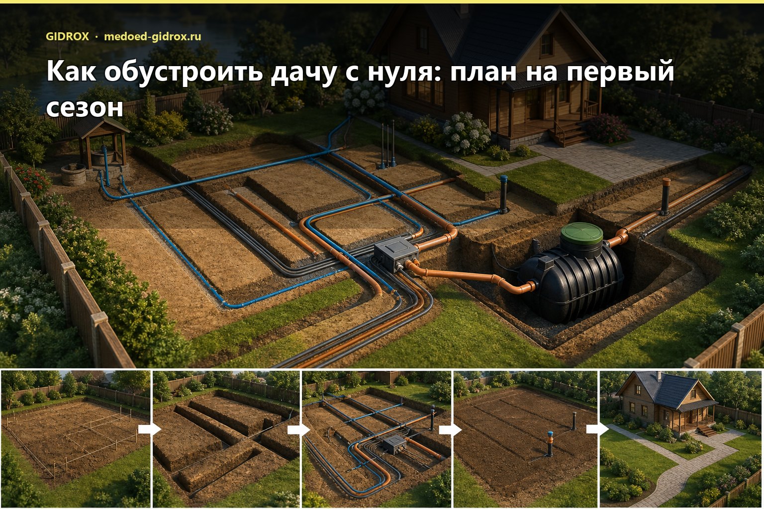 Как обустроить дачу с нуля: план на первый сезон