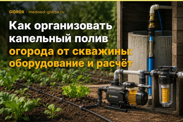Как организовать капельный полив огорода от скважины: оборудование и расчёт