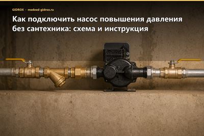Как подключить насос повышения давления без сантехника: схема и инструкция