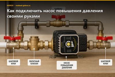 Как подключить насос повышения давления своими руками