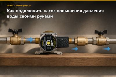 Как подключить насос повышения давления воды своими руками