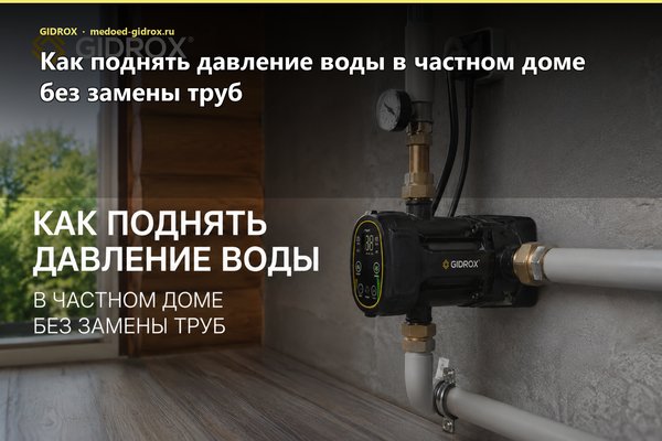 Как поднять давление воды в частном доме без замены труб