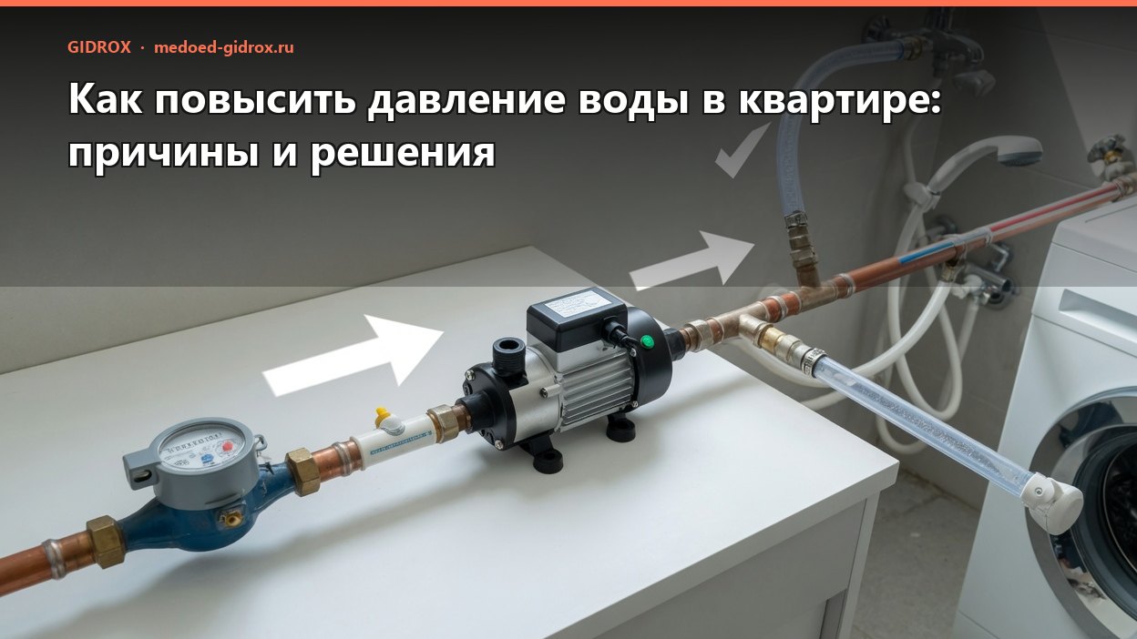 Как повысить давление воды в квартире: причины и решения