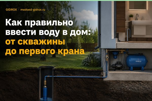 Как правильно ввести воду в дом: от скважины до первого крана
