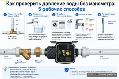 Как проверить давление воды без манометра: 5 рабочих способов