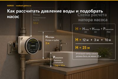 Как рассчитать давление воды и подобрать насос