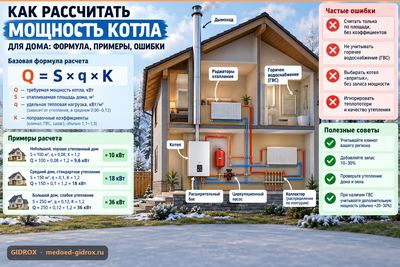 Как рассчитать мощность котла для дома: формула, примеры, ошибки