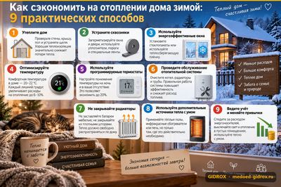 Как сэкономить на отоплении дома зимой: 9 практических способов