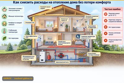 Как снизить расходы на отопление дома без потери комфорта