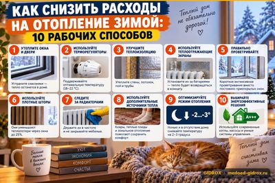 Как снизить расходы на отопление зимой: 10 рабочих способов