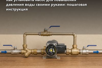 Как установить насос для повышения давления воды своими руками: пошаговая инструкция
