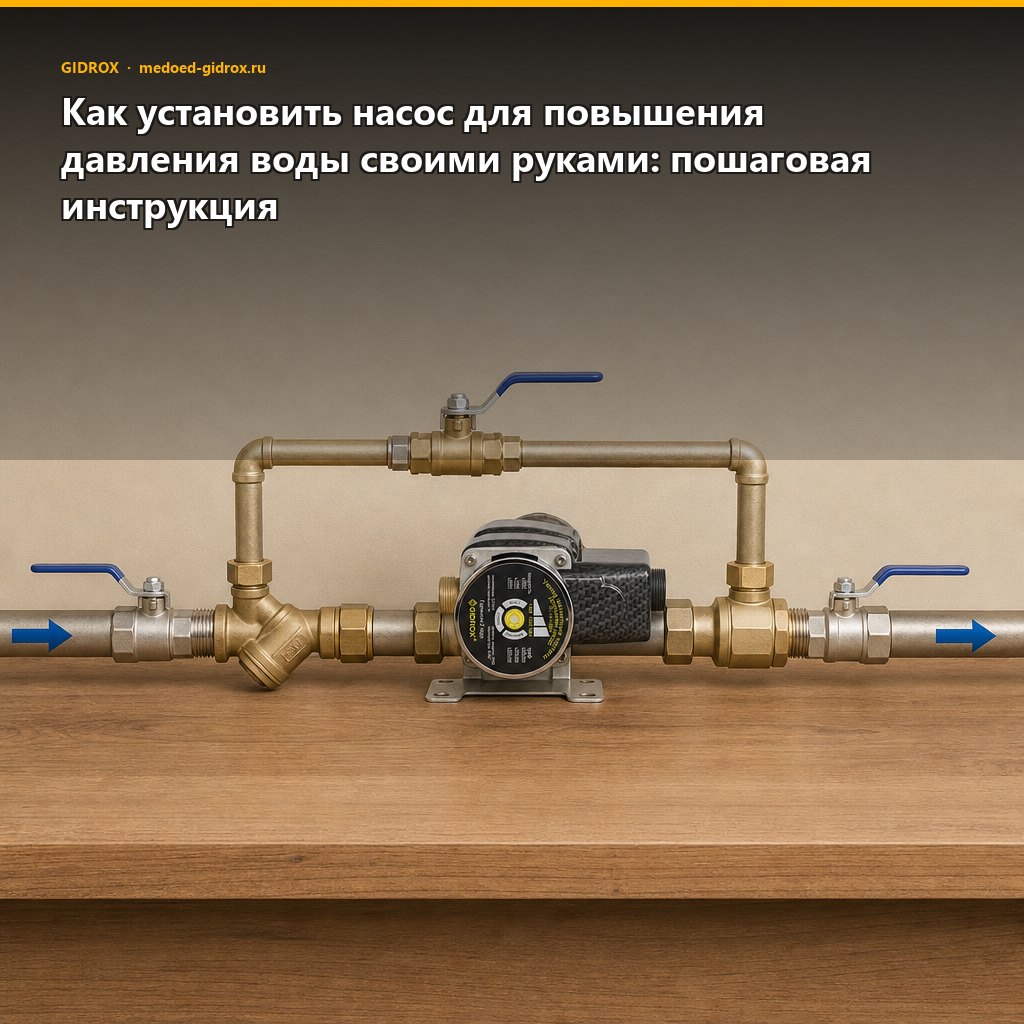 Как установить насос для повышения давления воды своими руками: пошаговая инструкция