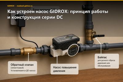 Как устроен насос GIDROX: принцип работы и конструкция серии DC