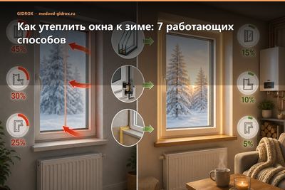 Как утеплить окна к зиме: 7 работающих способов