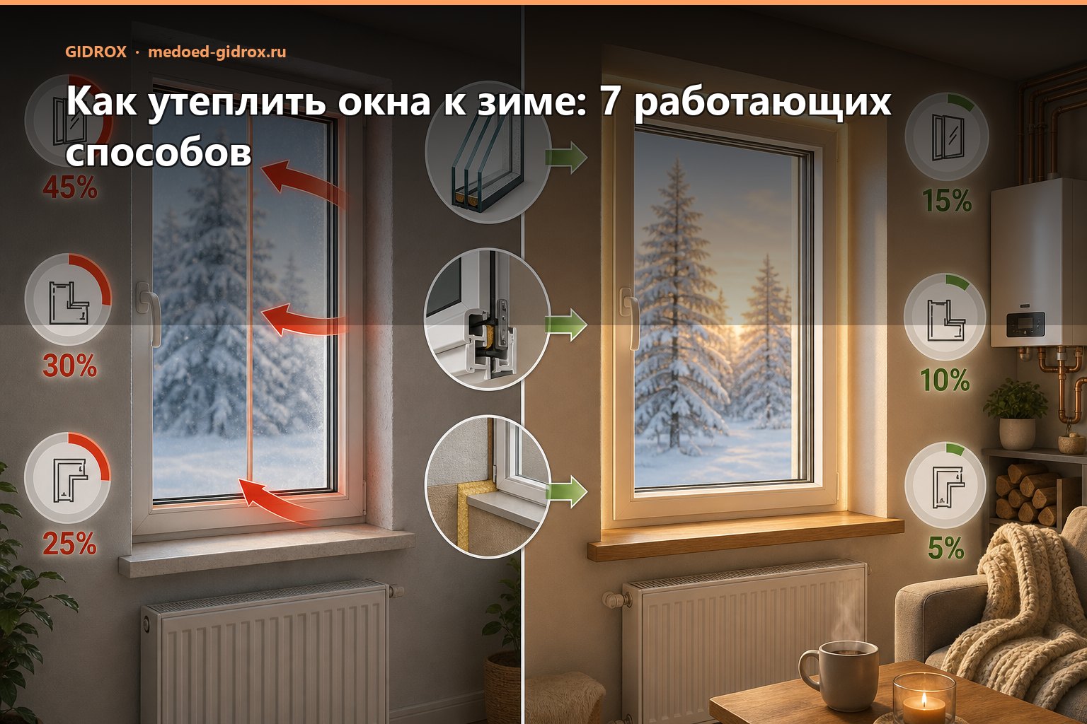 Как утеплить окна к зиме: 7 работающих способов