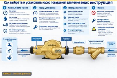 Как выбрать и установить насос повышения давления воды: инструкция