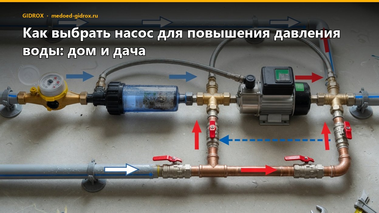 Как выбрать насос для повышения давления воды: дом и дача