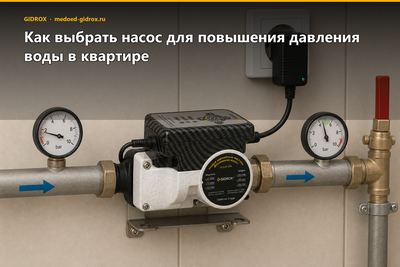 Как выбрать насос для повышения давления воды в квартире