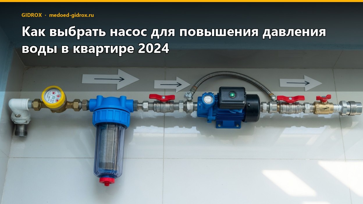Как выбрать насос для повышения давления воды в квартире 2024