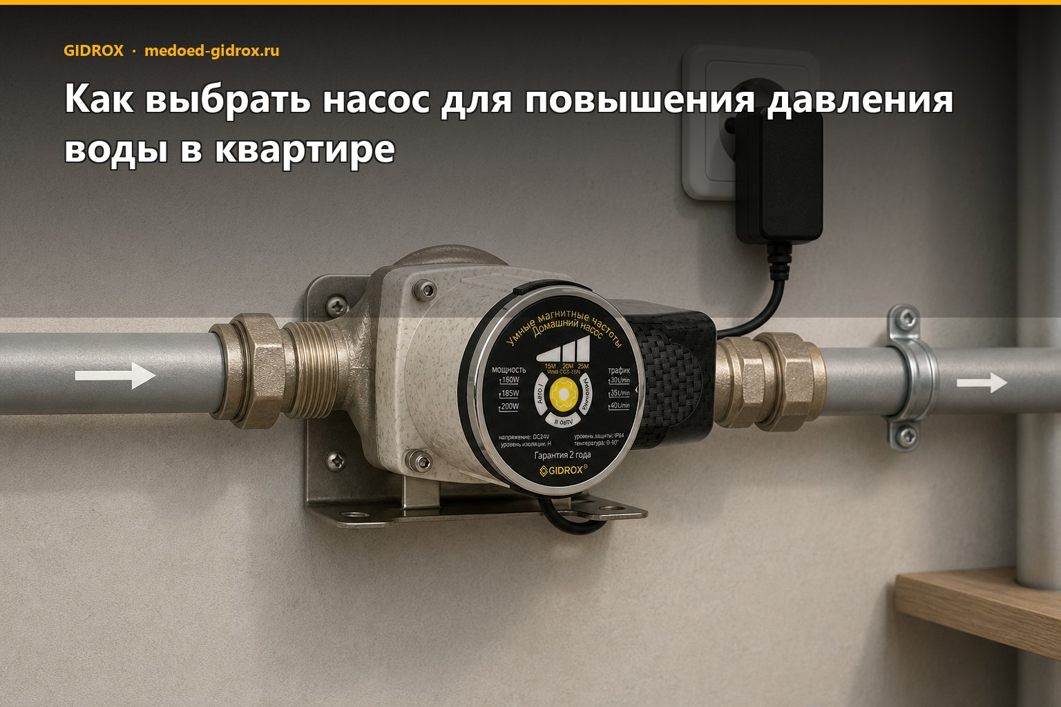 Как выбрать насос для повышения давления воды в квартире