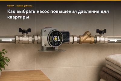 Как выбрать насос повышения давления для квартиры