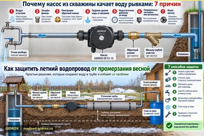 Как защитить летний водопровод от промерзания весной