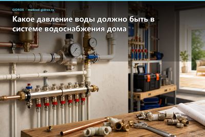 Какое давление воды должно быть в системе водоснабжения дома