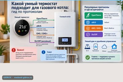 Какой умный термостат подходит для газового котла: гид по протоколам
