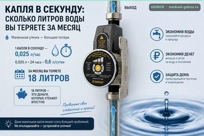 Капля в секунду: сколько литров воды вы теряете за месяц