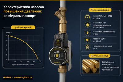 Характеристики насосов повышения давления: разбираем паспорт