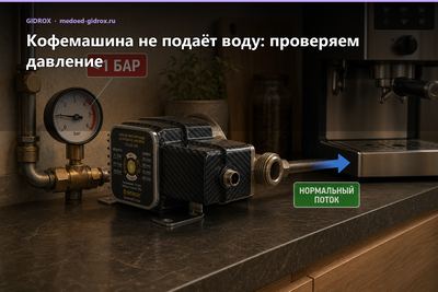 Кофемашина не подаёт воду: проверяем давление