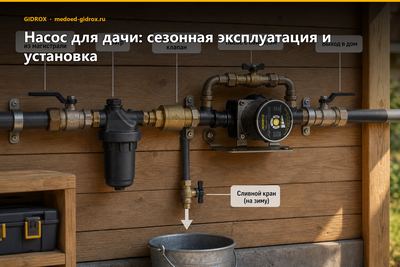 Насос для дачи: сезонная эксплуатация и установка