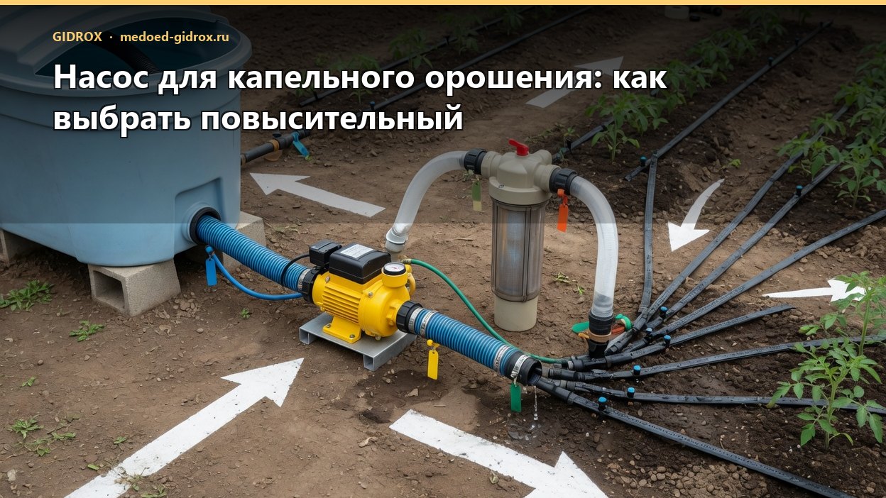 Насос для капельного орошения: как выбрать повысительный
