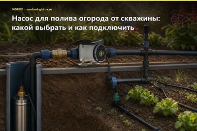 Насос для полива огорода от скважины: какой выбрать и как подключить