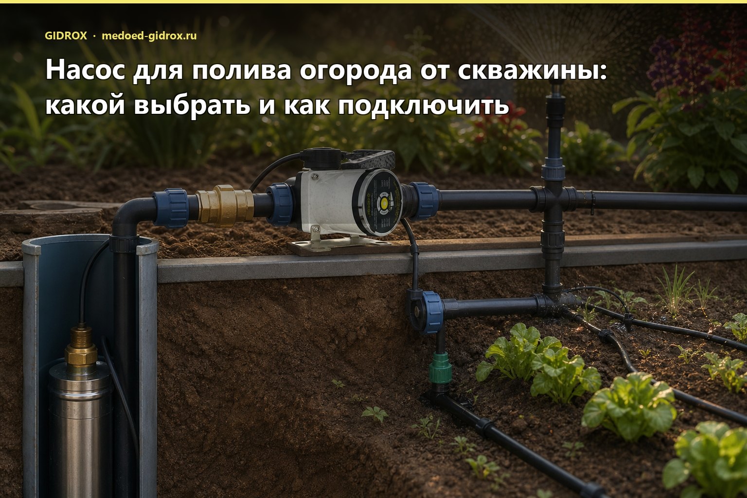 Насос для полива огорода от скважины: какой выбрать и как подключить