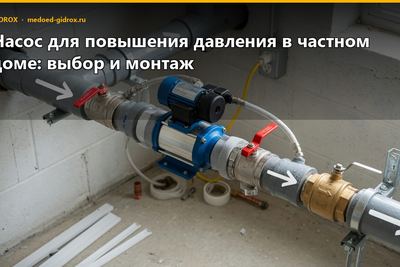 Насос для повышения давления в частном доме: выбор и монтаж